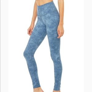 Alo denim acid wash yoga pant